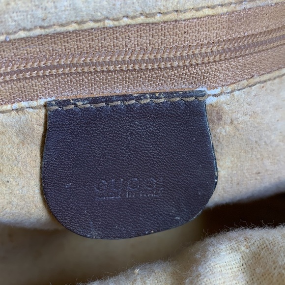 Gucci Suede Leather Vintage Brown Bamboo Arm Bag - Picture 8 of 11